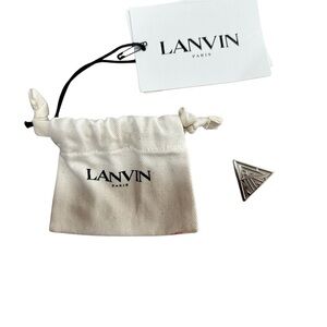 Lanvin Silver Triangle Pin